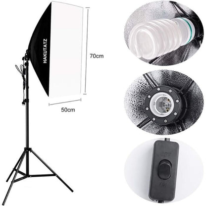 Stúdió lámpa szett softboxszal közelről
