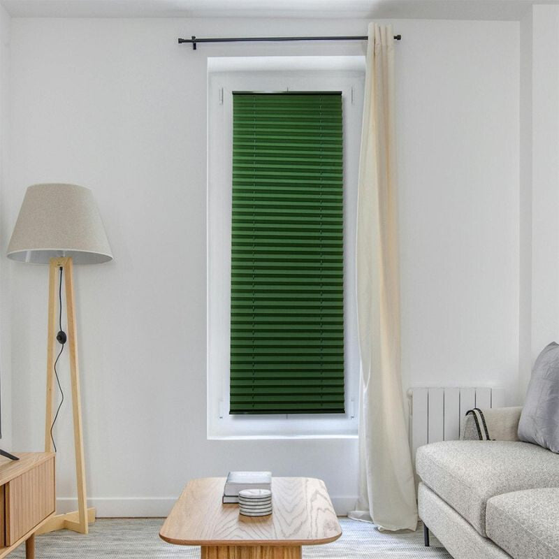 Sötétzöld harmonika pliszé roló 50×160 cm