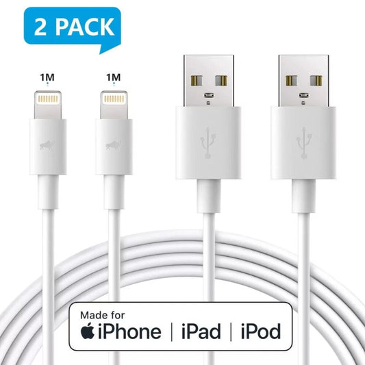 Amoner MFi tanúsítványos iPhone gyorstöltő 2 db 1 m-es kábellel