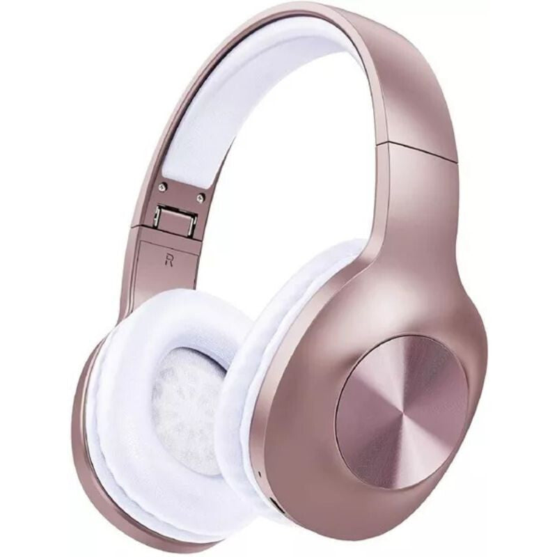 Rose gold over ear Bluetooth fejhallgató