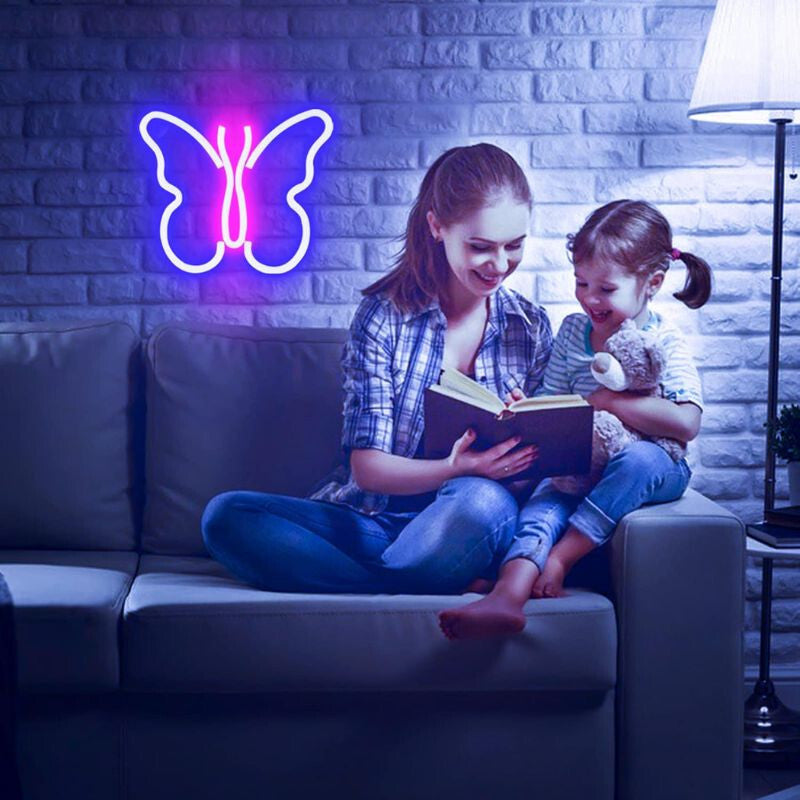 Pillangó LED neon lámpa 5. kép