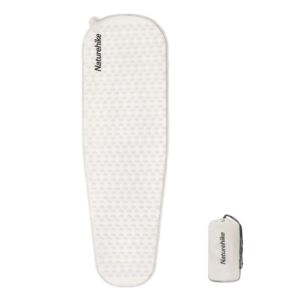 Felfújható matrac kempingezéshez, 3,5 cm, 490 g, világosszürke