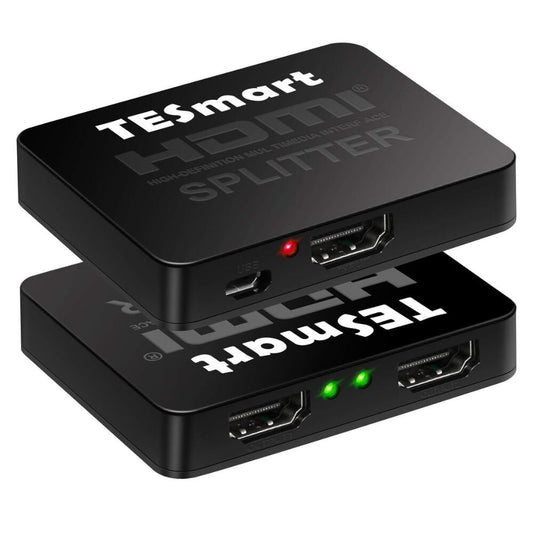 HDMI elosztó 1 bemenet 2 kimenet, 4K 30 Hz, tévéhez, Tesmart