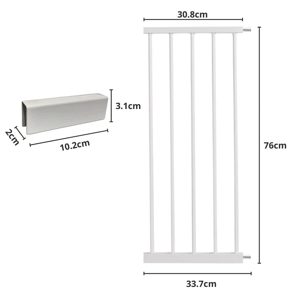 Biztonsági kapu toldalék 30 cm 5. kép
