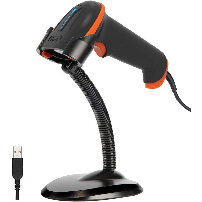 Vonalkódolvasó állvánnyal, USB lézeres 1D, IP65, Tera L5100Y-Z