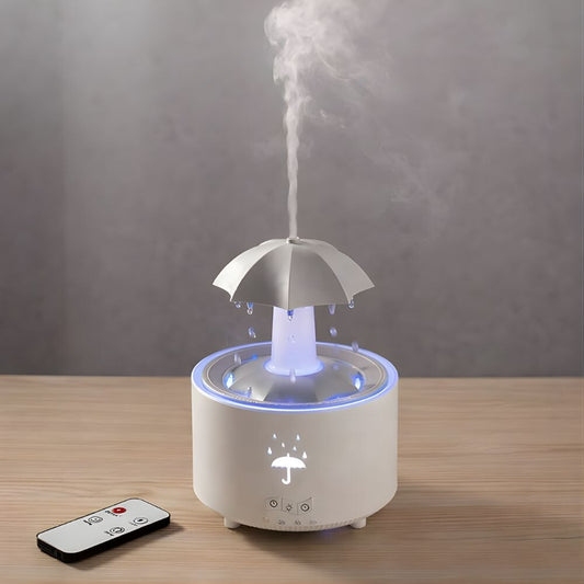 Aromadiffúzor esernyő formájú, 7 színű LED fénnyel, időzítővel