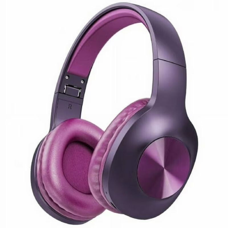 Lila over ear Bluetooth fejhallgató