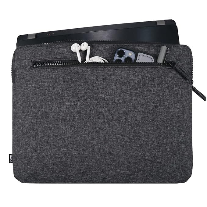 Laptop táska 14 hüvelykes, vízálló, vékony, sötétszürke, Eono