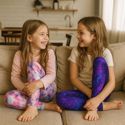 Galaxis mintás gyerek leggings 6. kép
