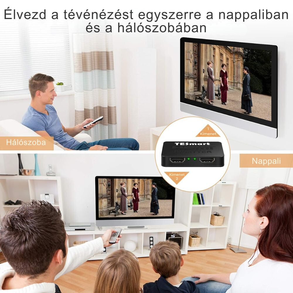 Tesmart HDMI elosztó 1×2 4K 30 Hz 3. kép