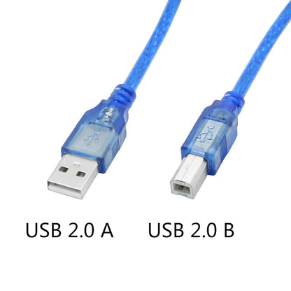 USB-B nyomtatókábel 3 m más szögből