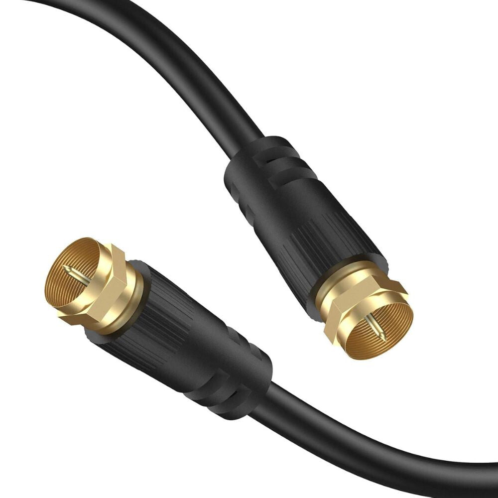 Koax kábel TV/SAT, apa-apa, RG59 75 Ω, 5 m, aranyozott
