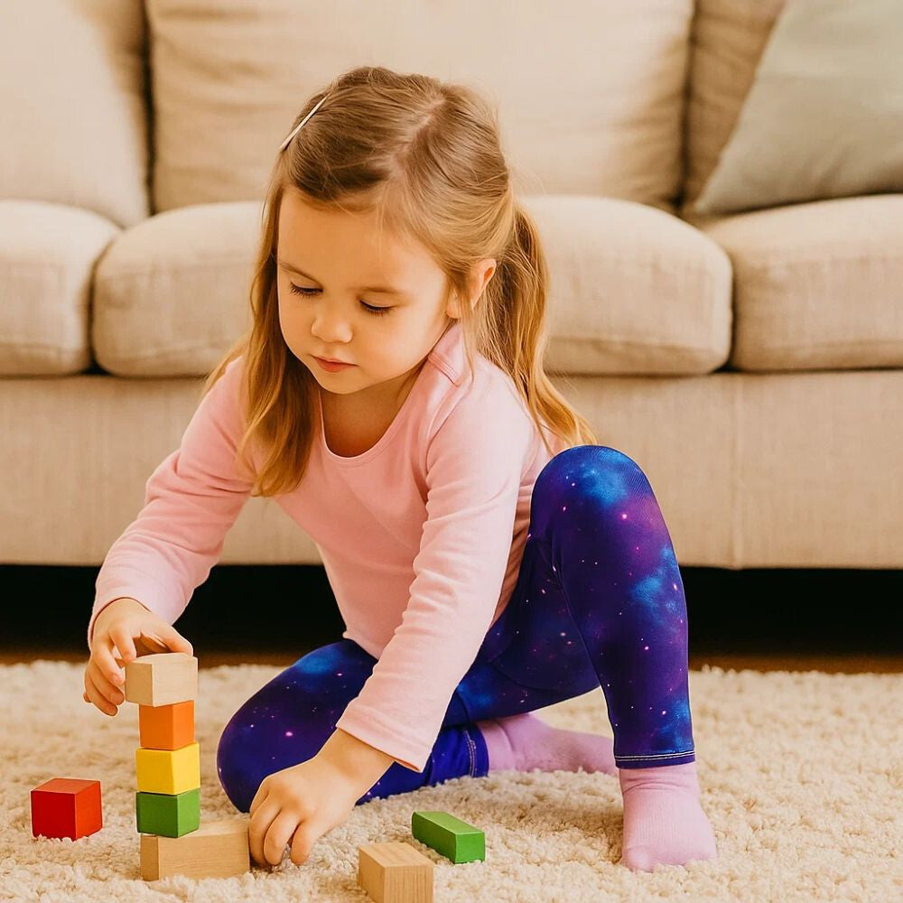 Galaxis mintás gyerek leggings 5. kép