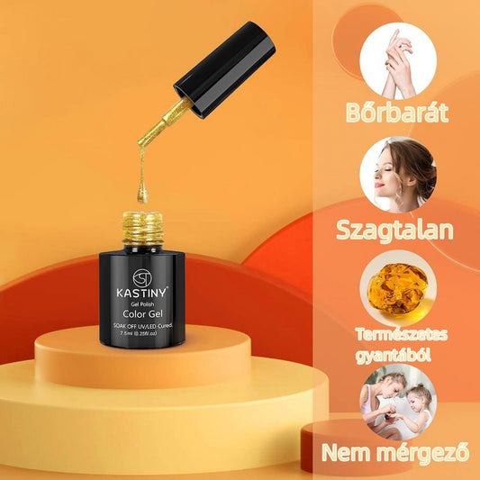 Gél lakk készlet 6 színnel közelről