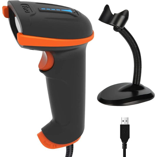 Vezetékes 2D vonalkódolvasó állvánnyal, IP65, USB, Tera D5100Y-Z