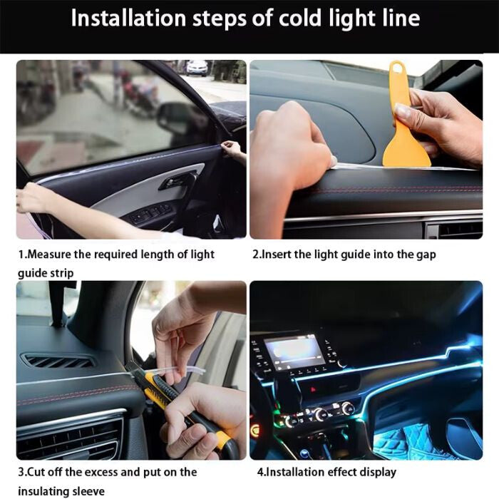 Autós LED szalag 2 m 4. kép