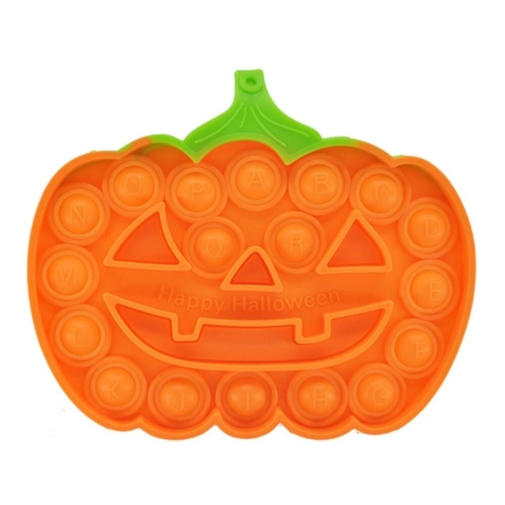 Pop it stresszoldó játék, Halloween tök mintás szilikon