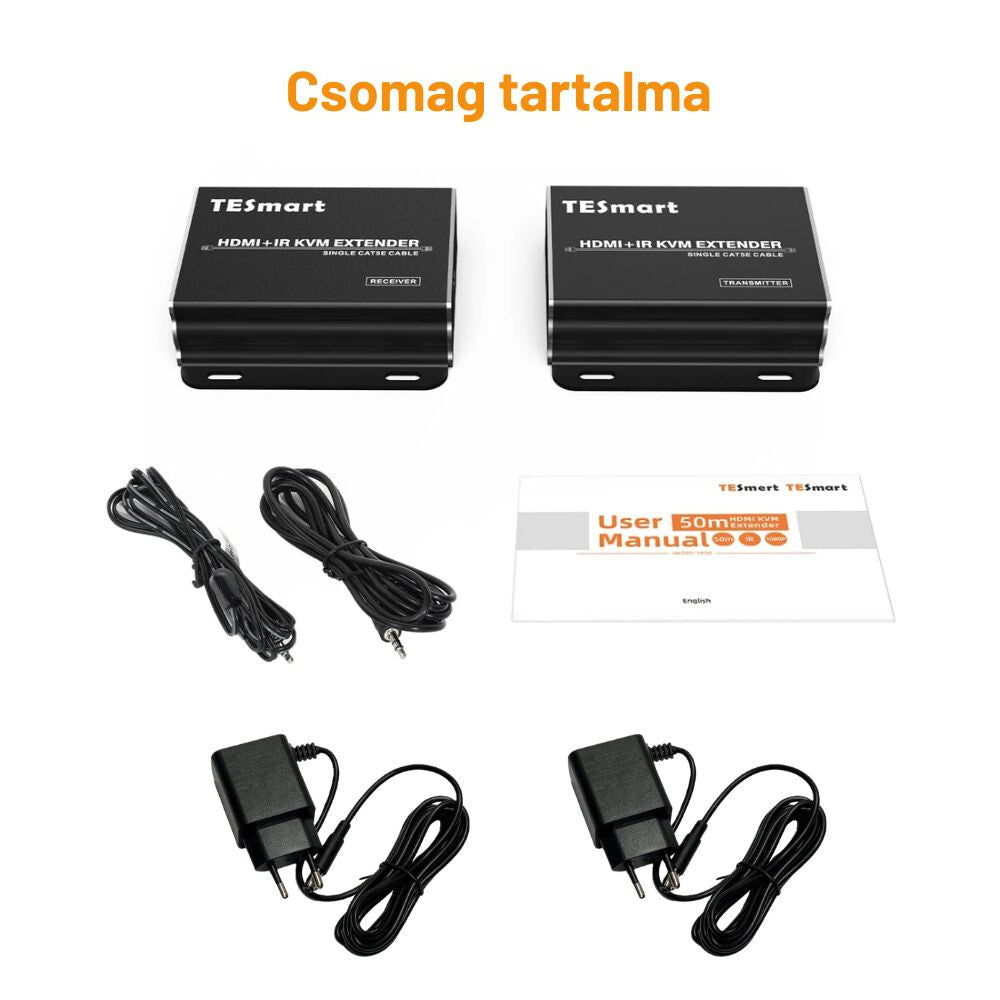 Tesmart HDMI KVM extender 50 m 7. kép