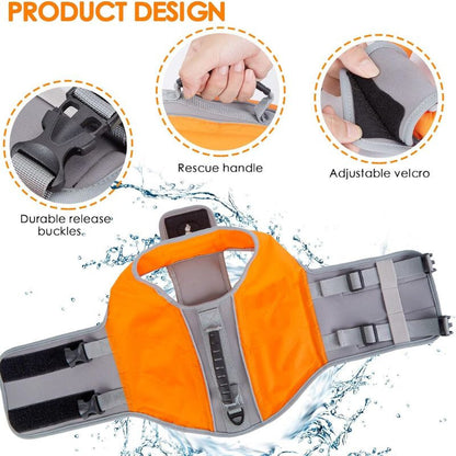 Kutya mentőmellény közelről