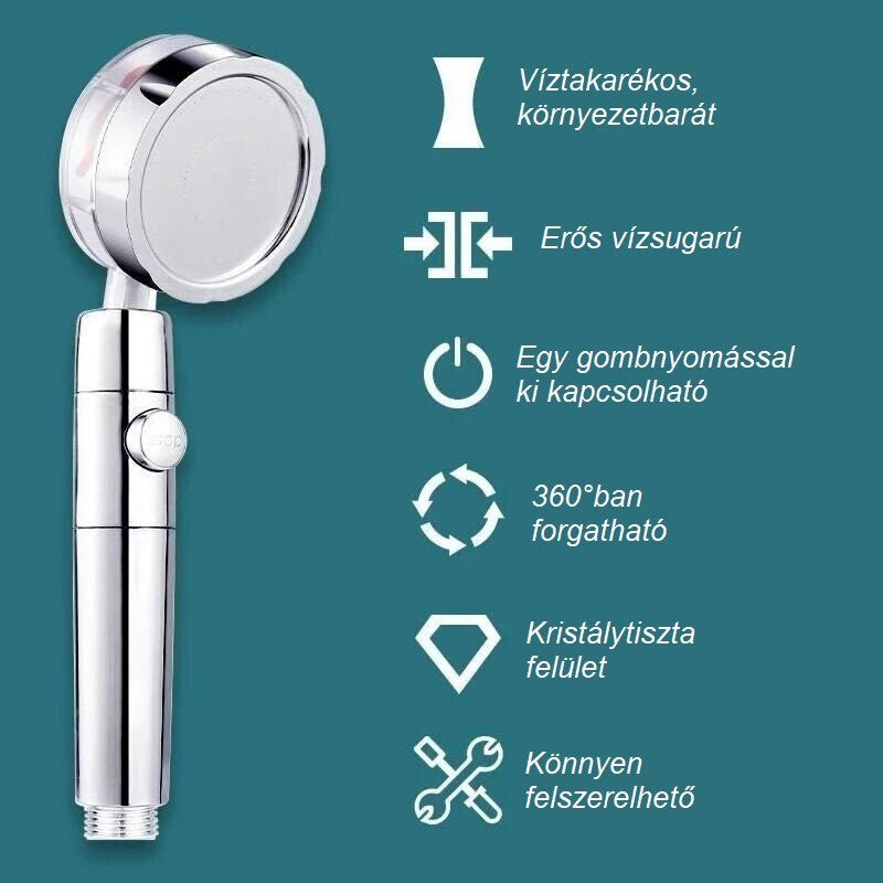 Víztakarékos zuhanyfej szűrővel 9. kép
