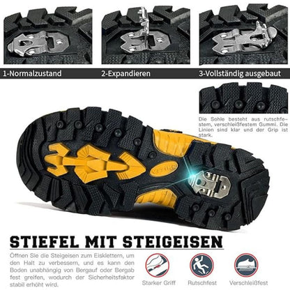 Gyerek téli cipő sárga-fekete színben