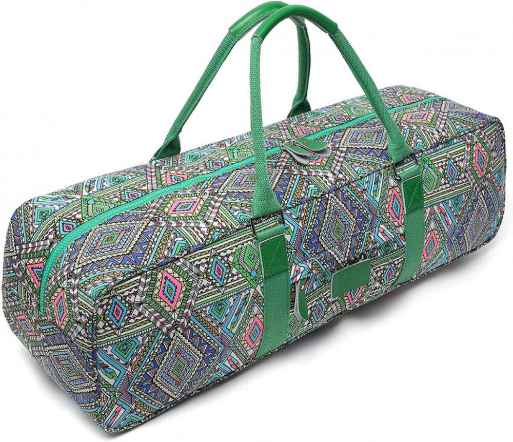 Boho mintás jógatáska közelről