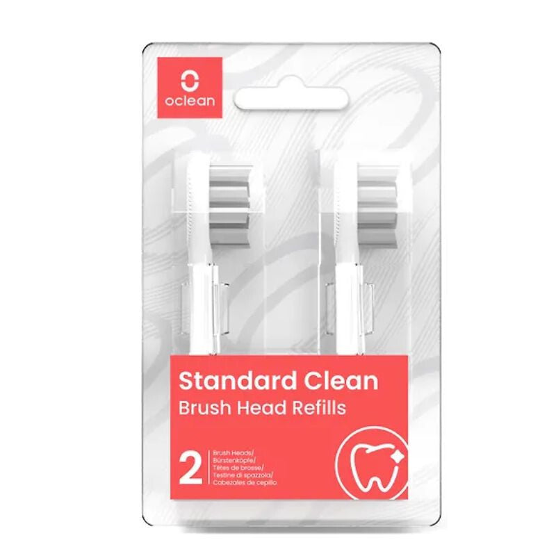 Oclean Standard Clean fogkefe pótfej 2 db, fehér