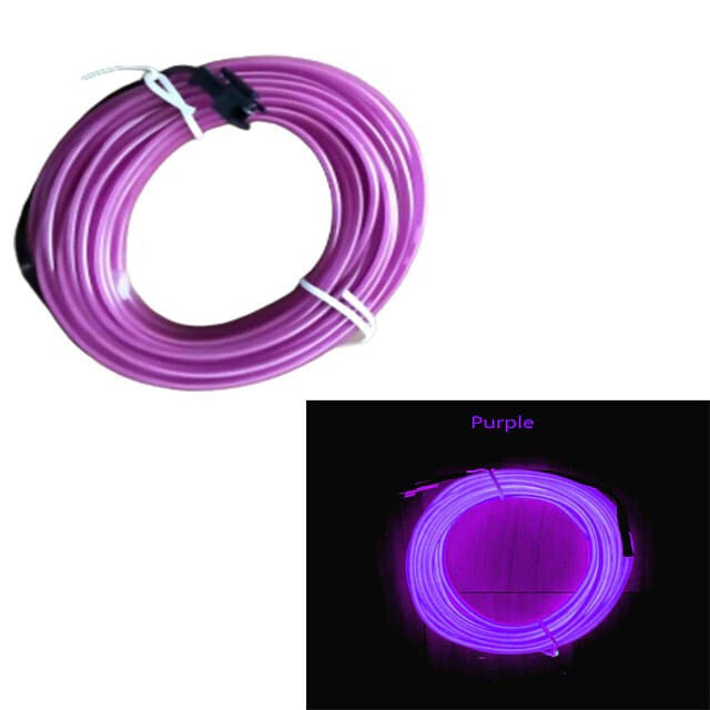 Autós LED szalag 3 m lila színben