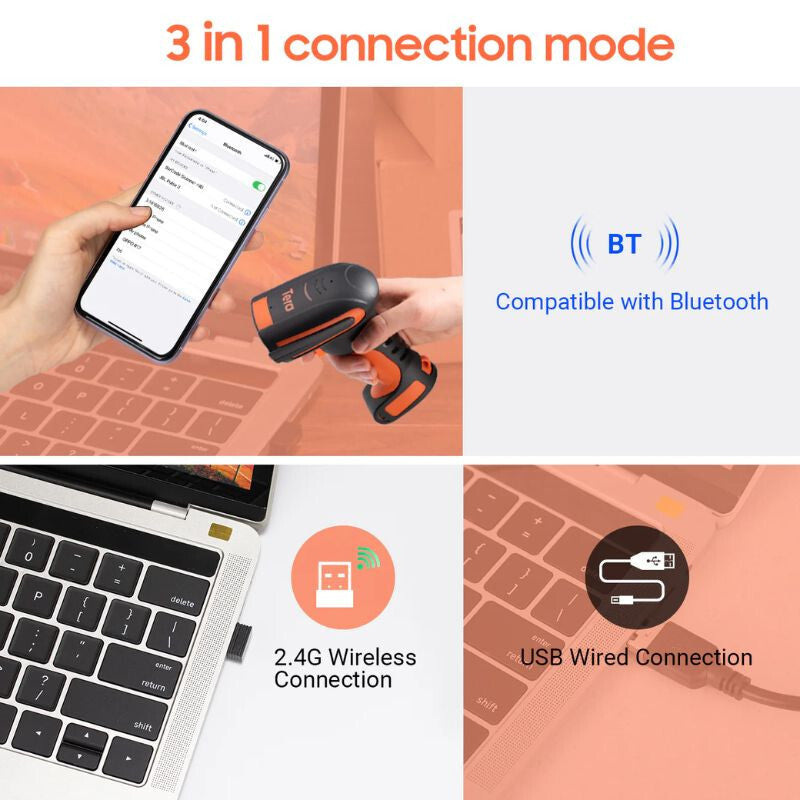 Narancssárga Tera L8100 vonalkódolvasó 4. kép