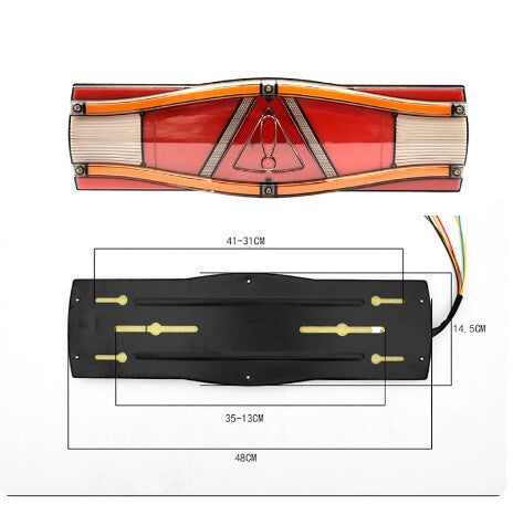 Dinamikus LED hátsó lámpa 24V 6. kép