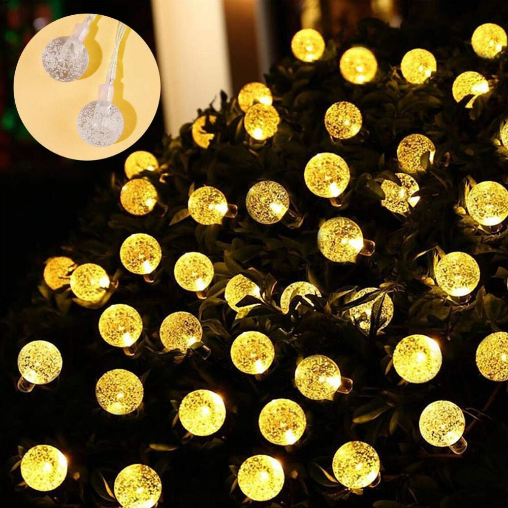 Melegfehér LED fényfüzér részletei