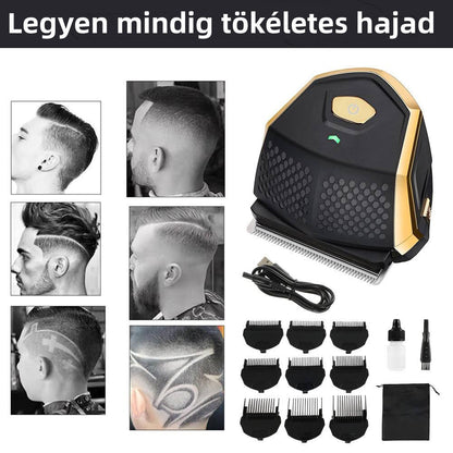 Férfi hajvágó gép közelről
