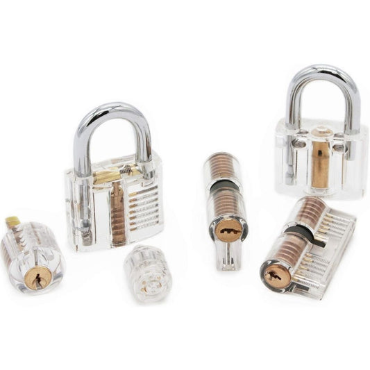 Lockpick gyakorló készlet zárral és zárnyitó eszközökkel