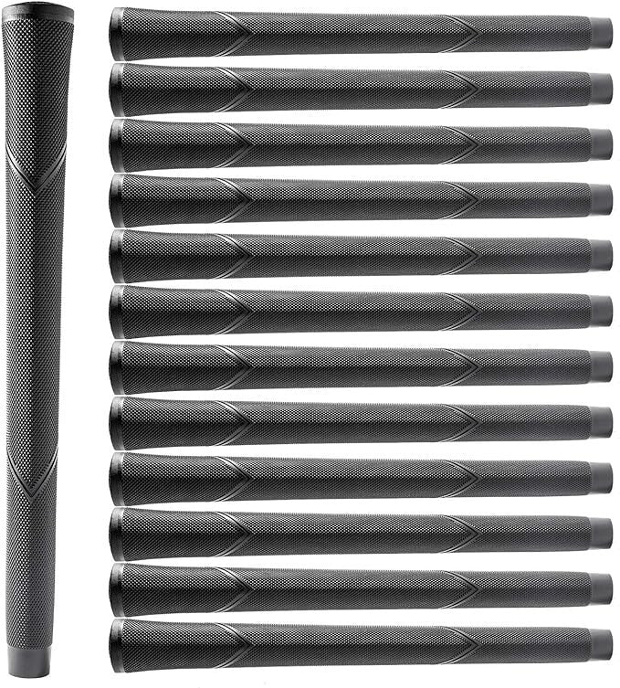 Golfütő markolat szett jumbo méretben, 13 db, fekete