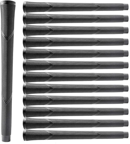 Golfütő markolat szett jumbo méretben, 13 db, fekete