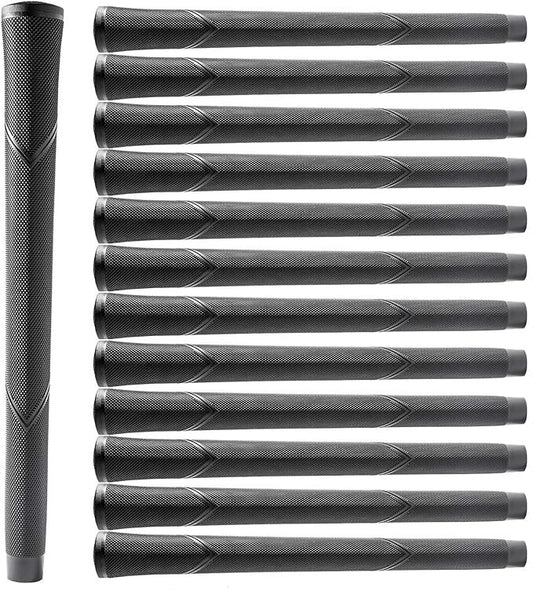 Golfütő markolat szett jumbo méretben, 13 db, fekete