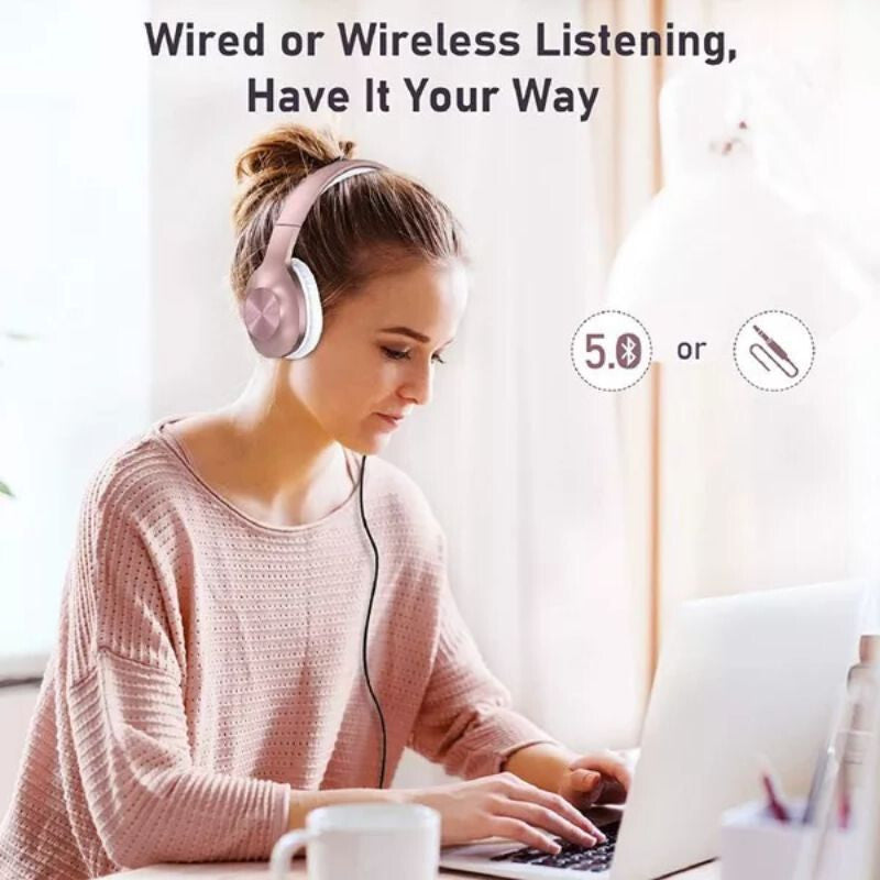 Rose gold Letscom H10 fejhallgató 5. kép