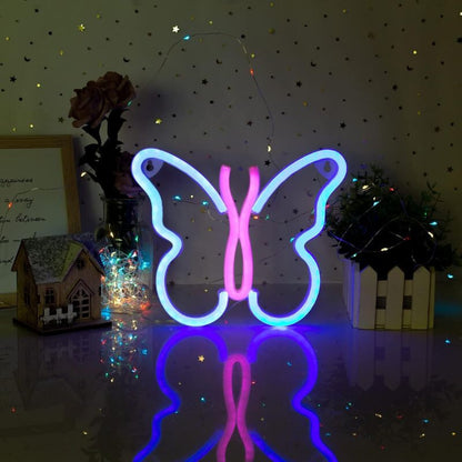 Pillangó LED neon lámpa 3. kép