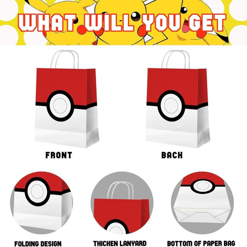 Pokémon labda ajándéktáska közelről