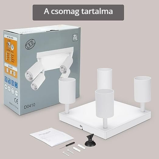 4 irányú mennyezeti spotlámpa 6. kép