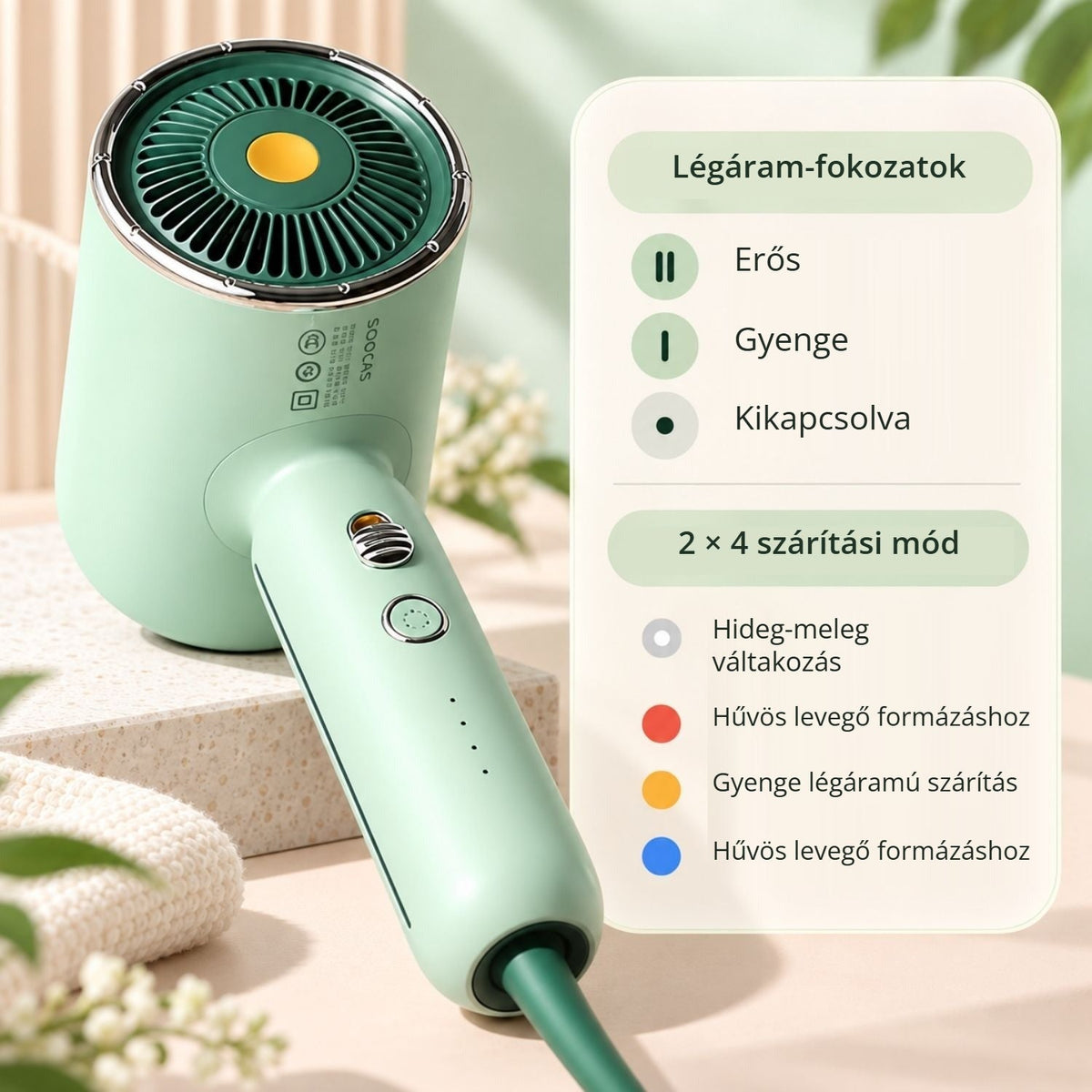 Soocas RH1 ionos hajszárító 4. kép