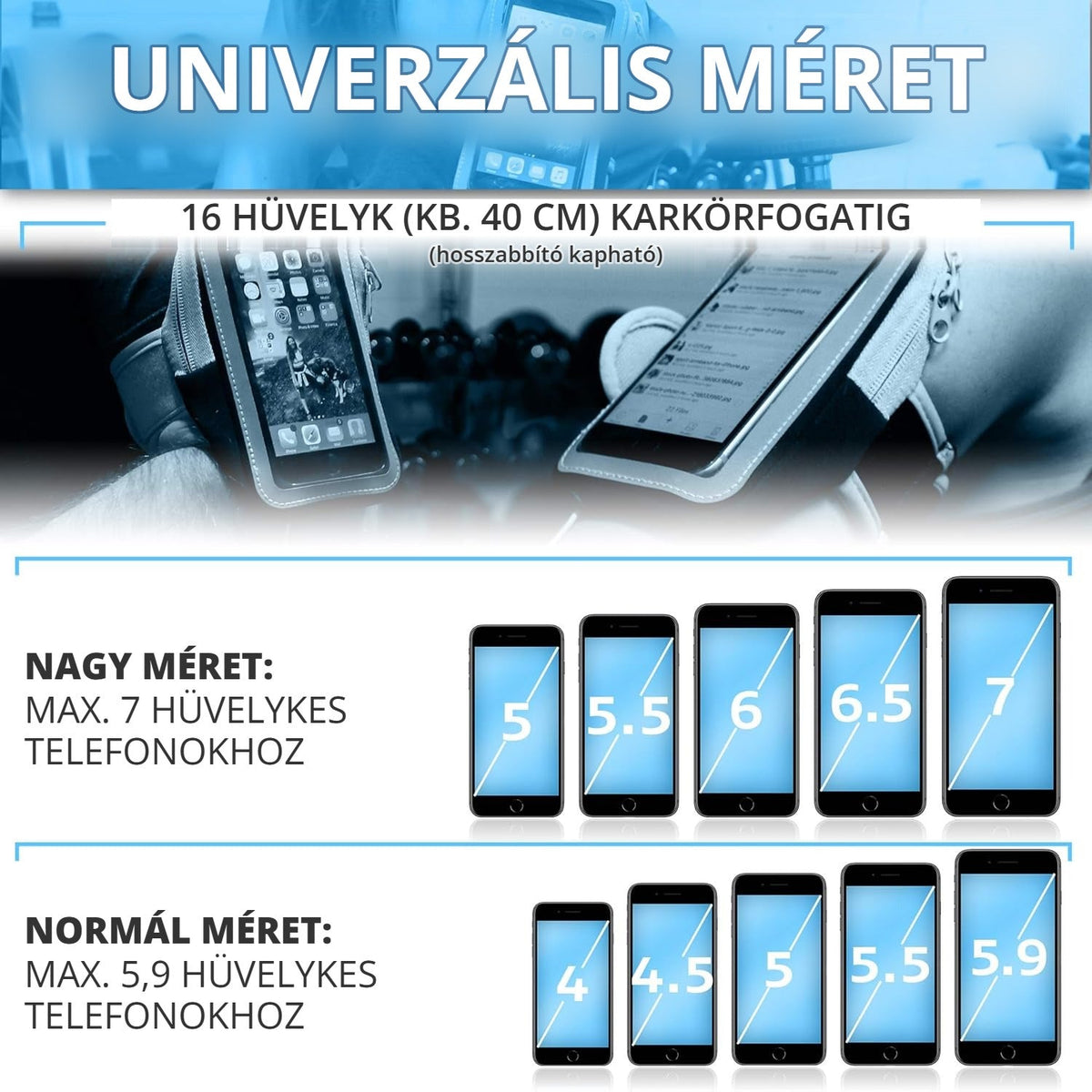 Futó telefontartó karpánt 4. kép