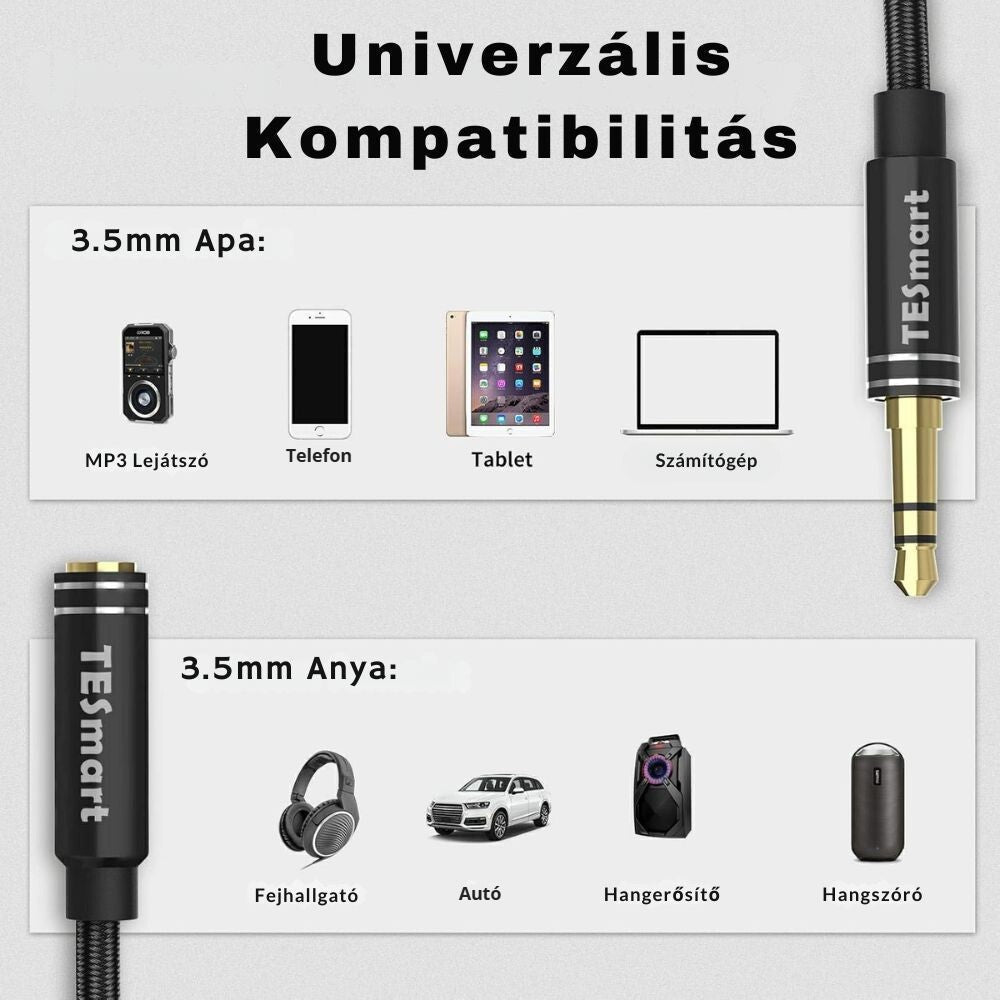 3,5 mm jack hosszabbító kábel 4. kép